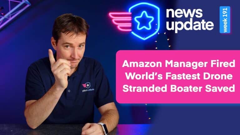 Drone News: Amazon Manager Fired, World'S Fastest Drone, Stranded Boater Saved!